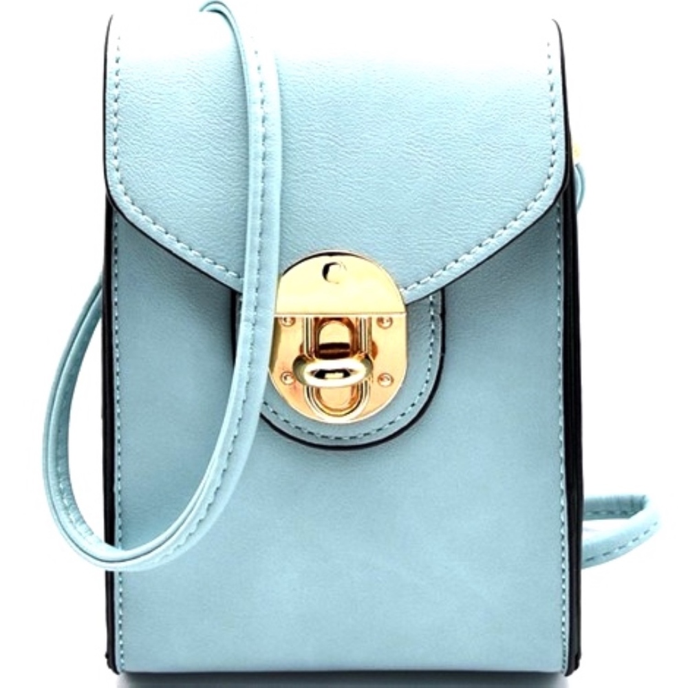 Mint crossbody cellphone holder